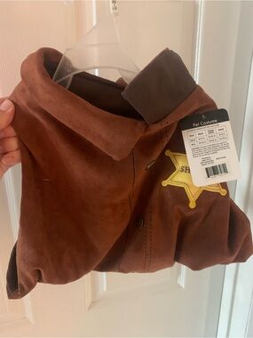 Brown Sheriff Jacket Costume - Pet Costume